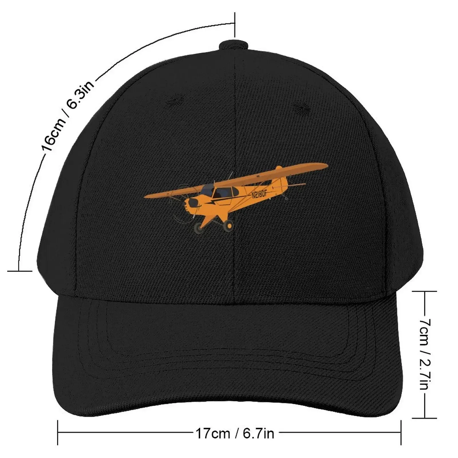 Piper Cub Airplane Illustration Pilot Design Baseball Cap Hat Man For The Sun Gentleman Hat Trucker Cap For Girls Men's