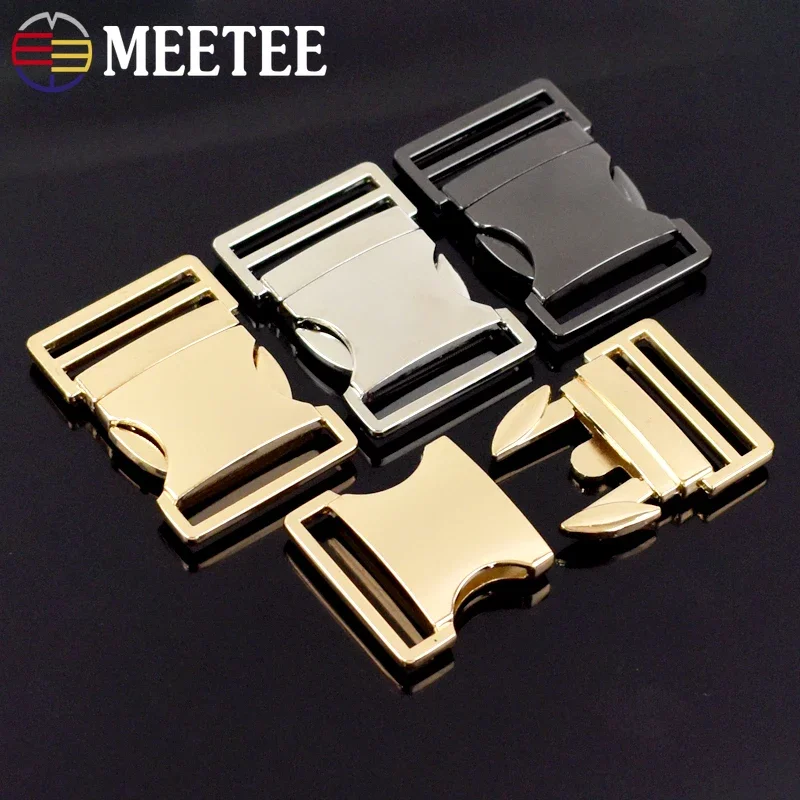 2/5Pcs 30mm Metal Quick Side Release Buckle Bag Dog Collar Adjust Clasps Webbing Belt Strap Hook DIY Sewing Hardware Accessories