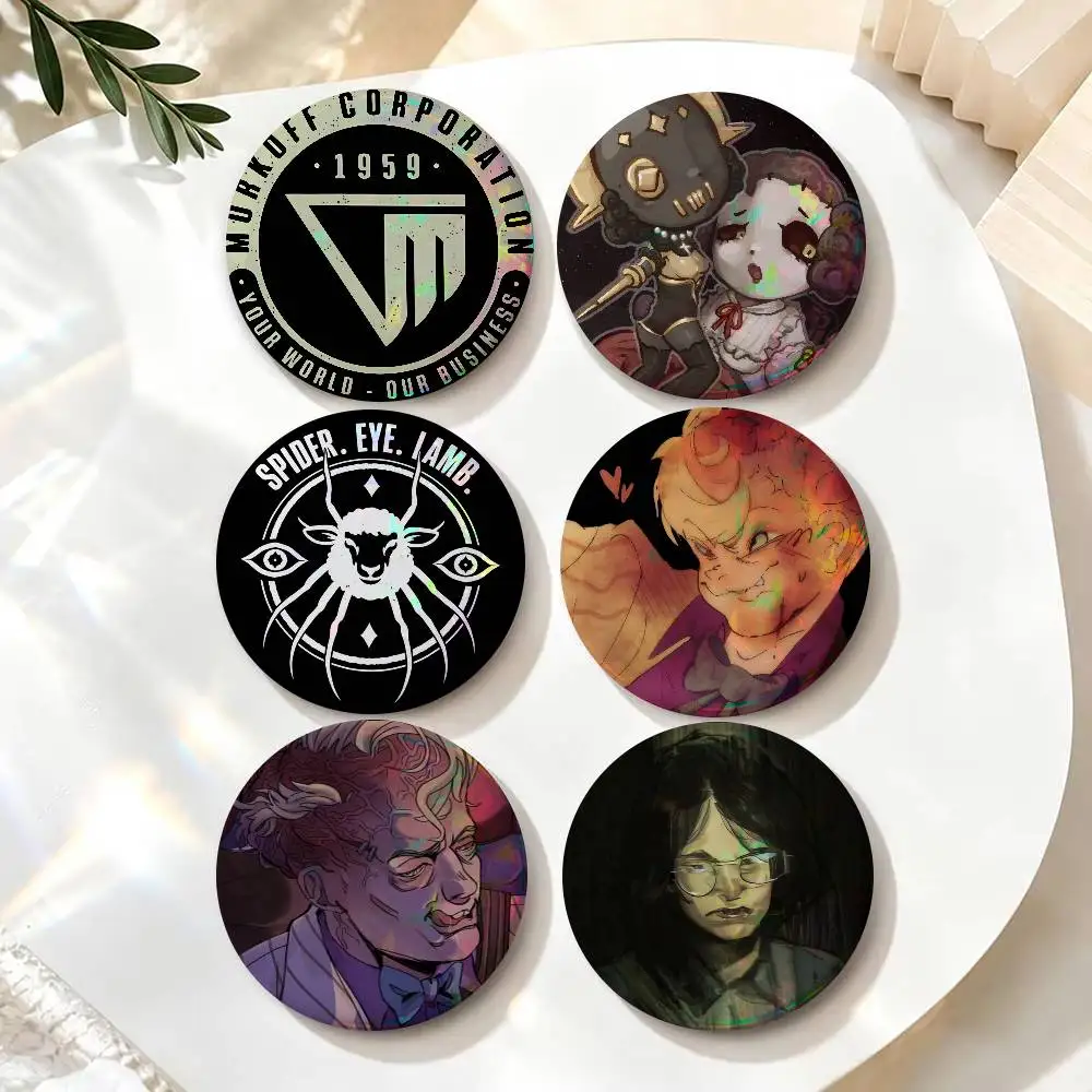Game The O-Outlast Trials  Badge Creative Round Plastic Brooch Clothes Decorative Pins Jewelry Gifts for Friends