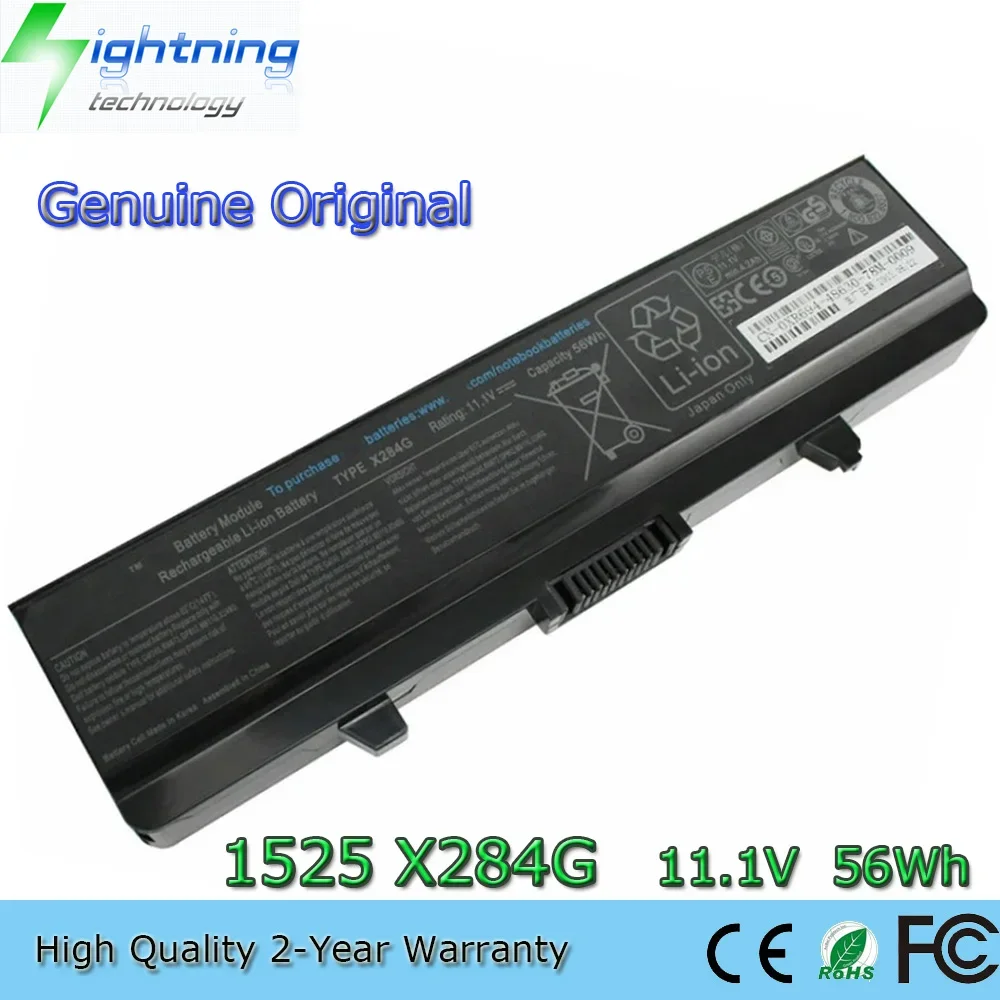 New Genuine Original X284G 11.1V 56Wh Laptop Battery for Dell Inspiron 1525 1526 1545 14 1440 MG119 RU586 GW240 etc.