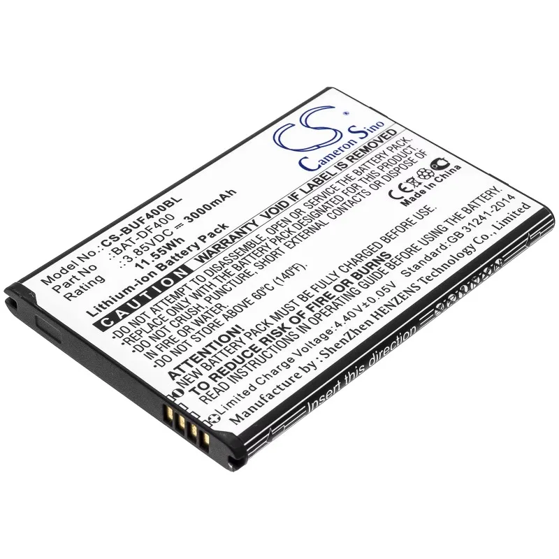 100% NEW 3000mAh Barcode Scanner Battery BAT-DF400, BAT-EF400 for Bluebird EF400