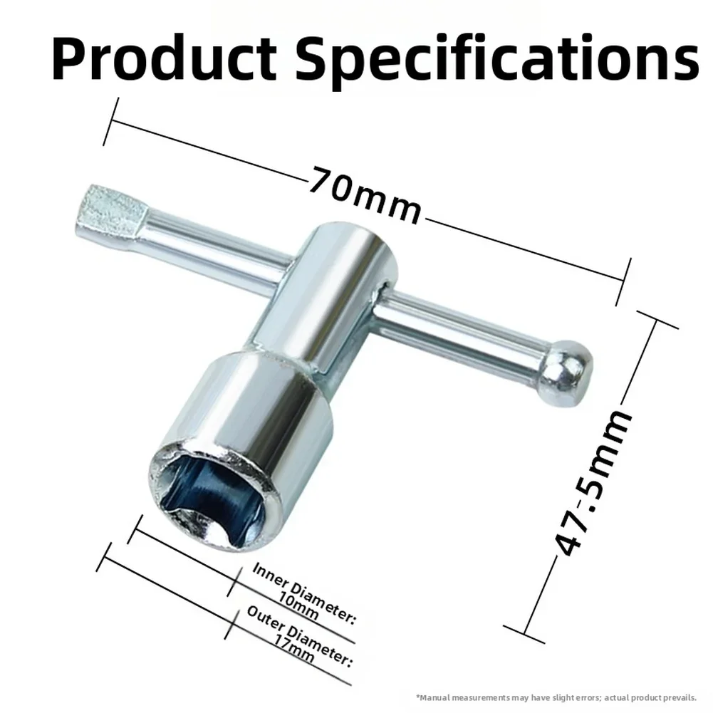 Acetylene Regulator Wrench 10mm Inner Diameter Square Drive Tool For Cylinder Valve Operation And Pressure Gauge Adjustment