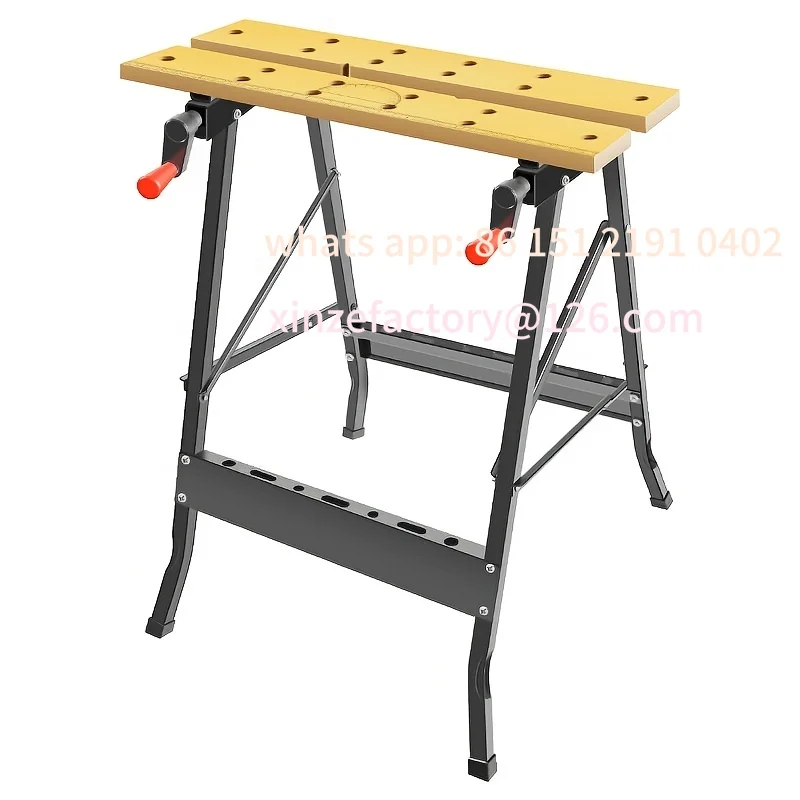 Customizable Multi Adjustable Workbench Woodworking Hardwood Work Bench for Workshop DIY Office Home Use,Woodworking worktable