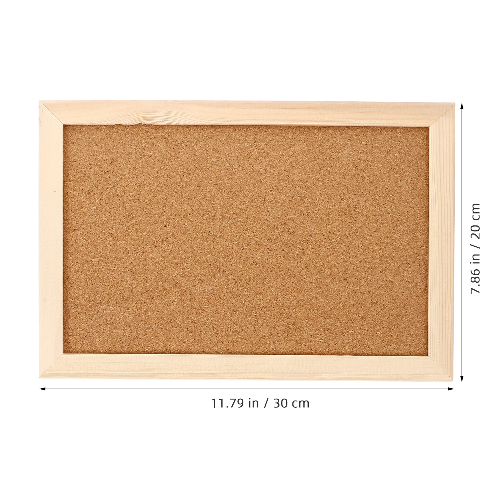 2Pcs Bulletin Board Natural Cork Surface Hanging Bulletin Boards for Office School Home Message Notice Display Board