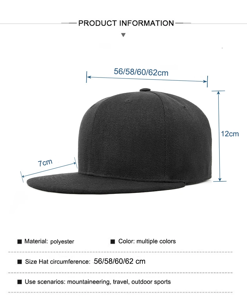 Maßgefertigte Kappe mit Stickerei-Logo, Snapback-Hüte in verschiedenen Größen, Baseballkappe für Männer und Frauen, Hip-Hop Unisex Gorras Planas – Detail 3