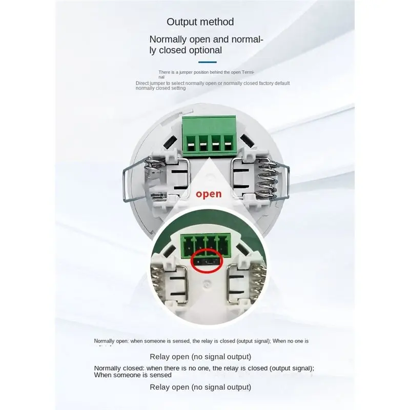[NEW!CCDD】 12-24V Mini Dry Contact Ceiling PIR Sensor Switch For Reed