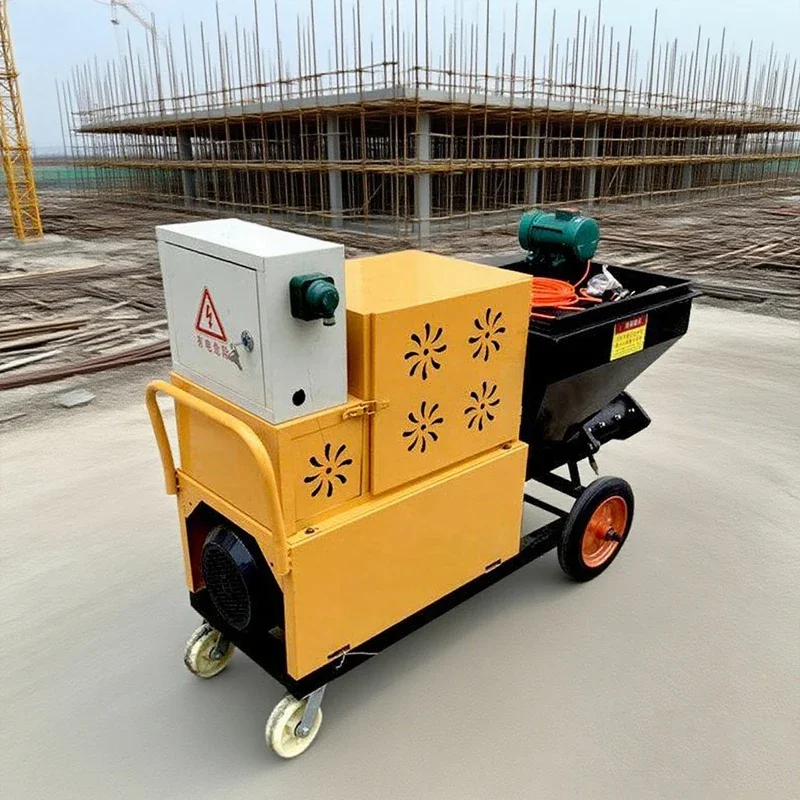 

Multifunctional mortar spraying machine 7.5kw motor 70L hopper high efficiency