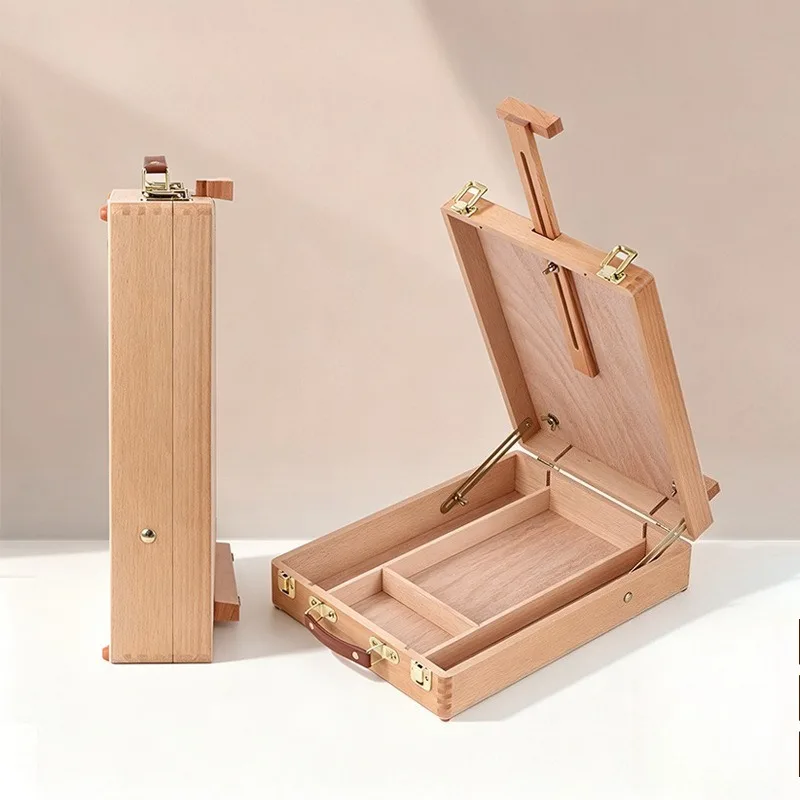 nuevo-caballete-de-escritorio-portatil-de-madera-duradero-para-ninos-2026-caja-de-arte-de-mano-suministros-de-bocetos-y-herramientas-de-arte-caballete-de-madera