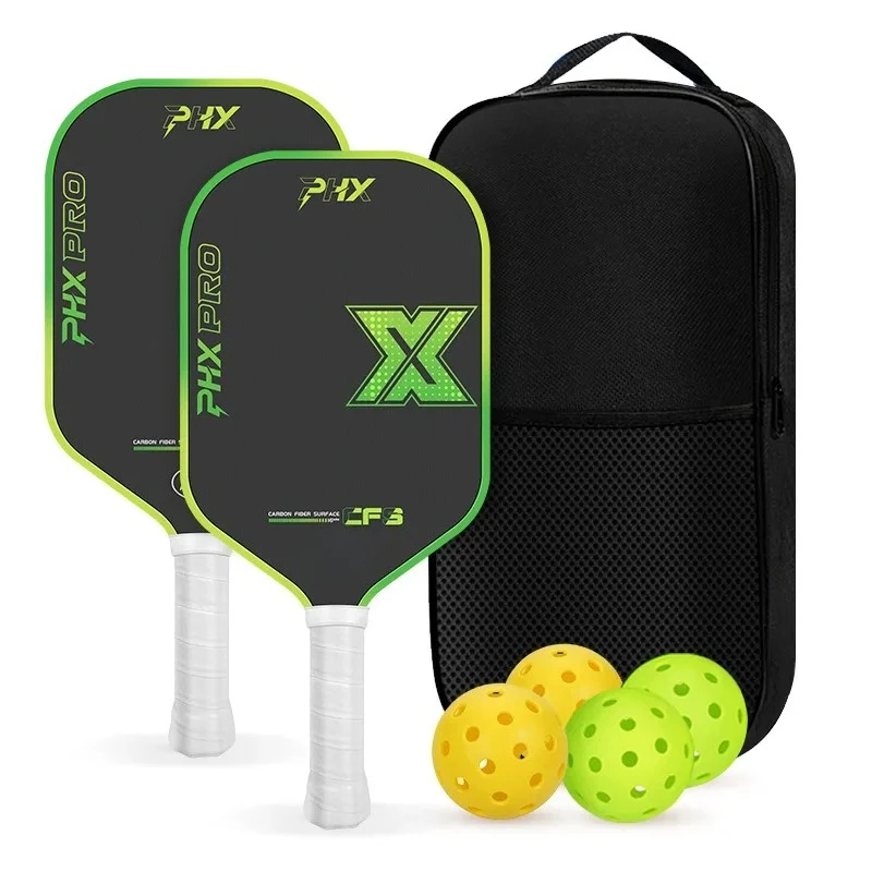 T700 Carbon Fiber Pickleball Paddle Set Lightweight Racket Bundle with Balls & Carry Bag Indoor Outdoor Sports Gear for Players view 3