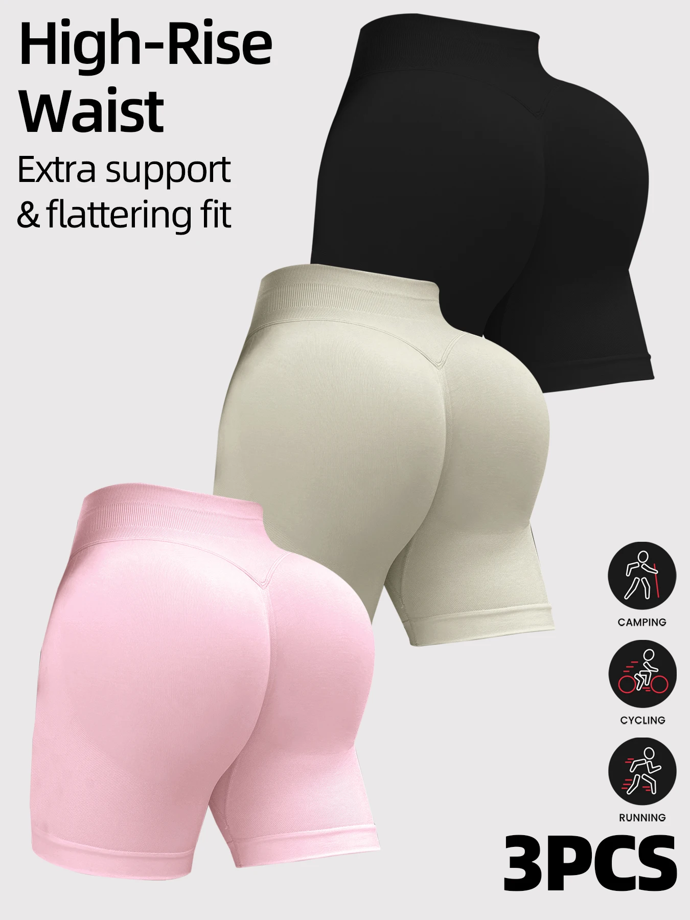  Woman Gym Short Seamless Slim Leggings High Waist Fitness Training Yoga Clothing Running Butt Lifting Cycling Sports Shorts