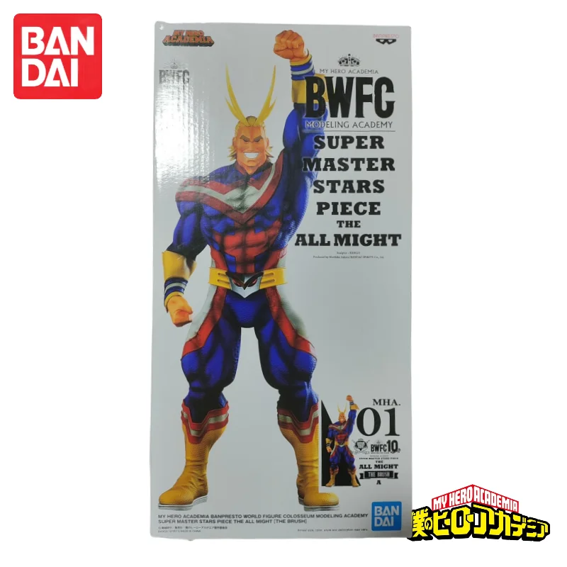 In Stock My Hero Academia All Might Bandai Banpresto SUPER MSP Original Action Figure Figurine Ornaments