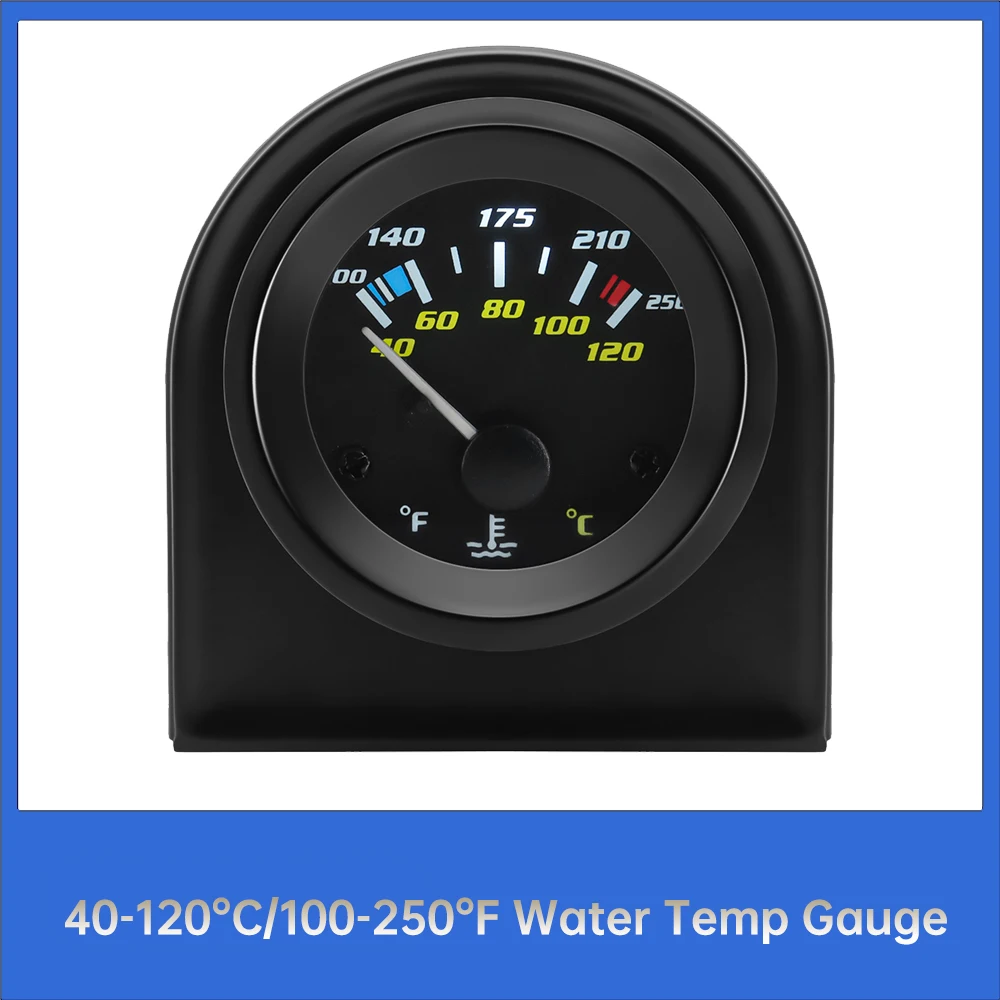 

Автомобильный датчик температуры воды, 2 дюйма, 52 мм, 40-120C/100-250F