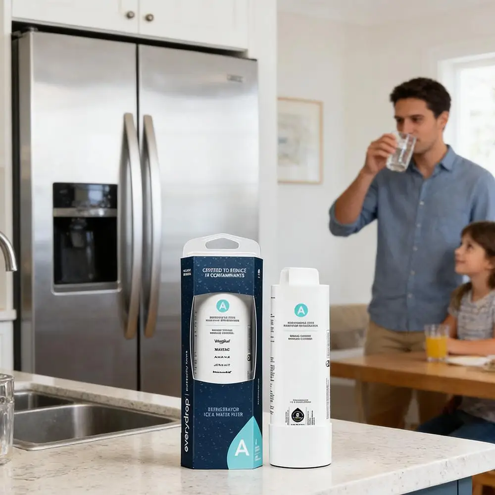 Replacement for EveryDrop EDRARXD1 Refrigerator Water Filter – Filter A – UL Certified Under NSF/ANSI 42, 53 & 401 to Reduce 74 Contaminants Including Lead, Pesticides & Pharmaceuticals – Genuine Replacement for Whirlpool, Maytag & KitchenAid – 200 Gal view 6