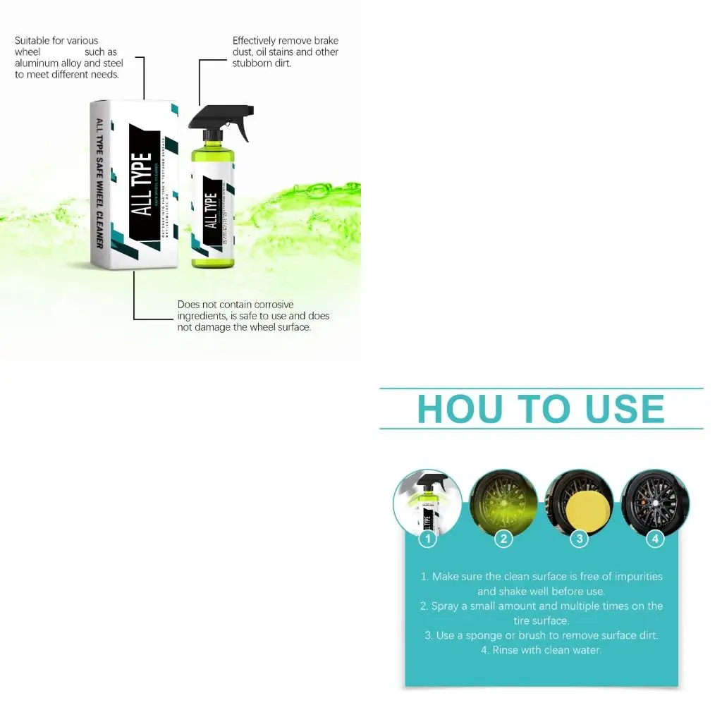 Gentle Yet Effective Rims Cleaner Foam 237ml Works On Alloy Chrome & Steel