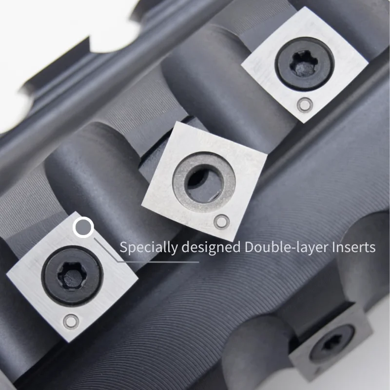 Woodworking Tool Spiral Cutter head and Helical cutterhead for Dewalt planer DW735 Without Removing Inserts