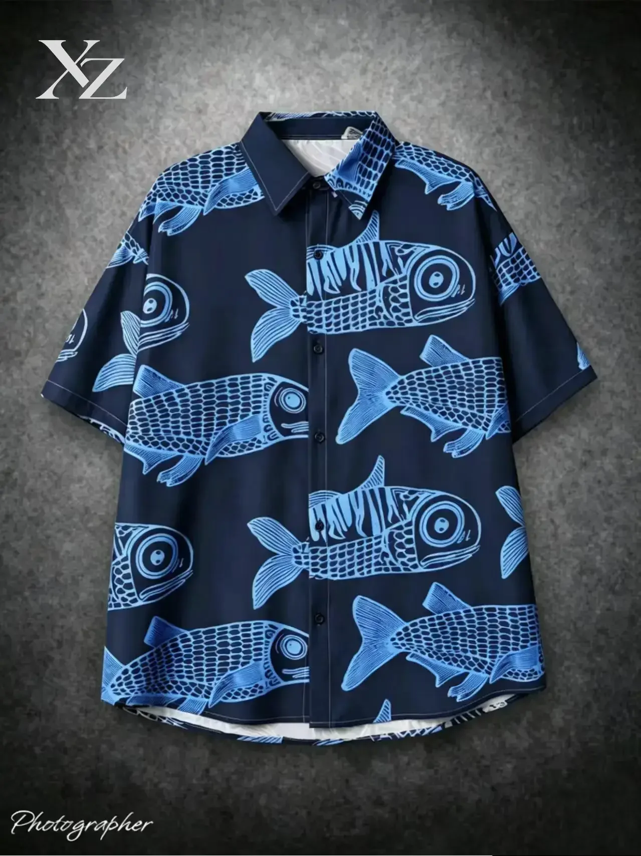 Hot Sale Hawaiian Men's Summer Shirt – Fashionable 3D Fish Print, Comfortable Short Sleeved Holiday New Arrival For 2026