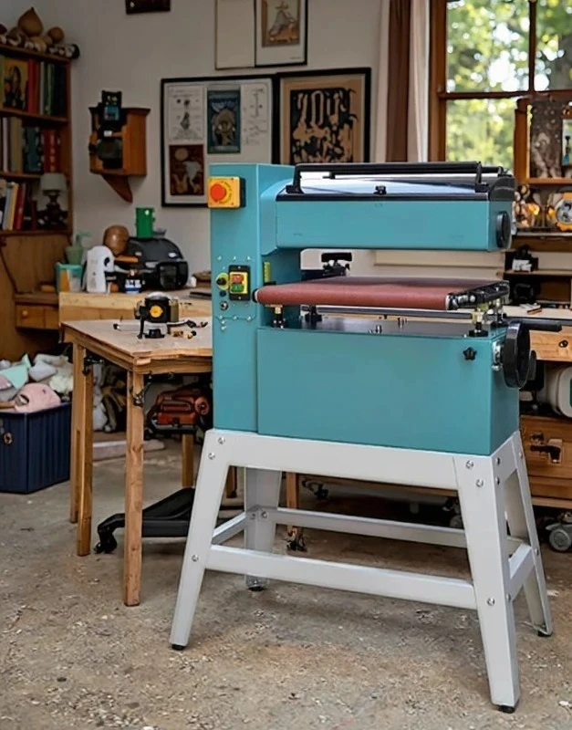 Hot Selling 46cm Double Sided Polished 92cm Belt Sander Woodworking Drum Sander with Bracket and Plug