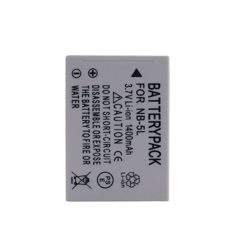 Camera Battery NB-5L NB-5LH 1400mAh Li-ion Replacement For Canon PowerShot S100 S110 SD700 SD790 SD850 SD900 IS