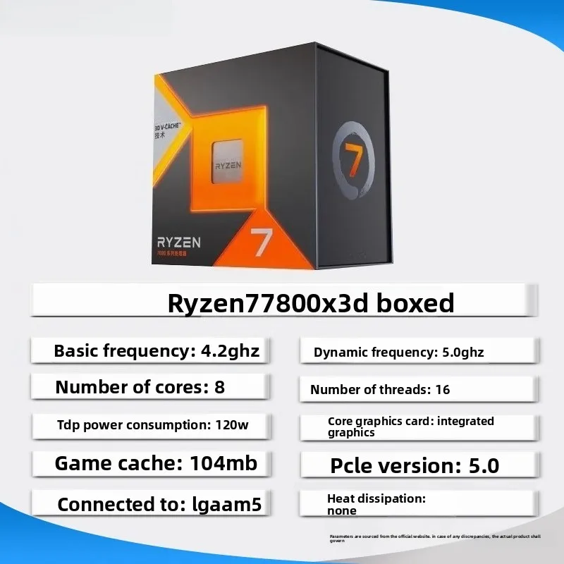 Процессор A M D R5 7500F r7 7700x r9 7900x 7950x 7800x3d 7600x