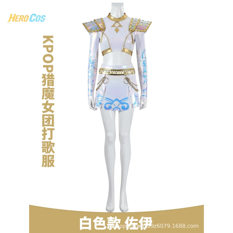 

KPop Demon Hunters Zoey Cosplay Costume Halloween Women Fantasy Uniform Coat Props Accessories Set HERO Cos