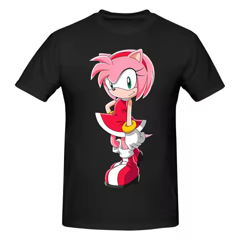 Funny Amy Rose Baby Pink Men's Printed T-Shirt Unisex T shirtTops