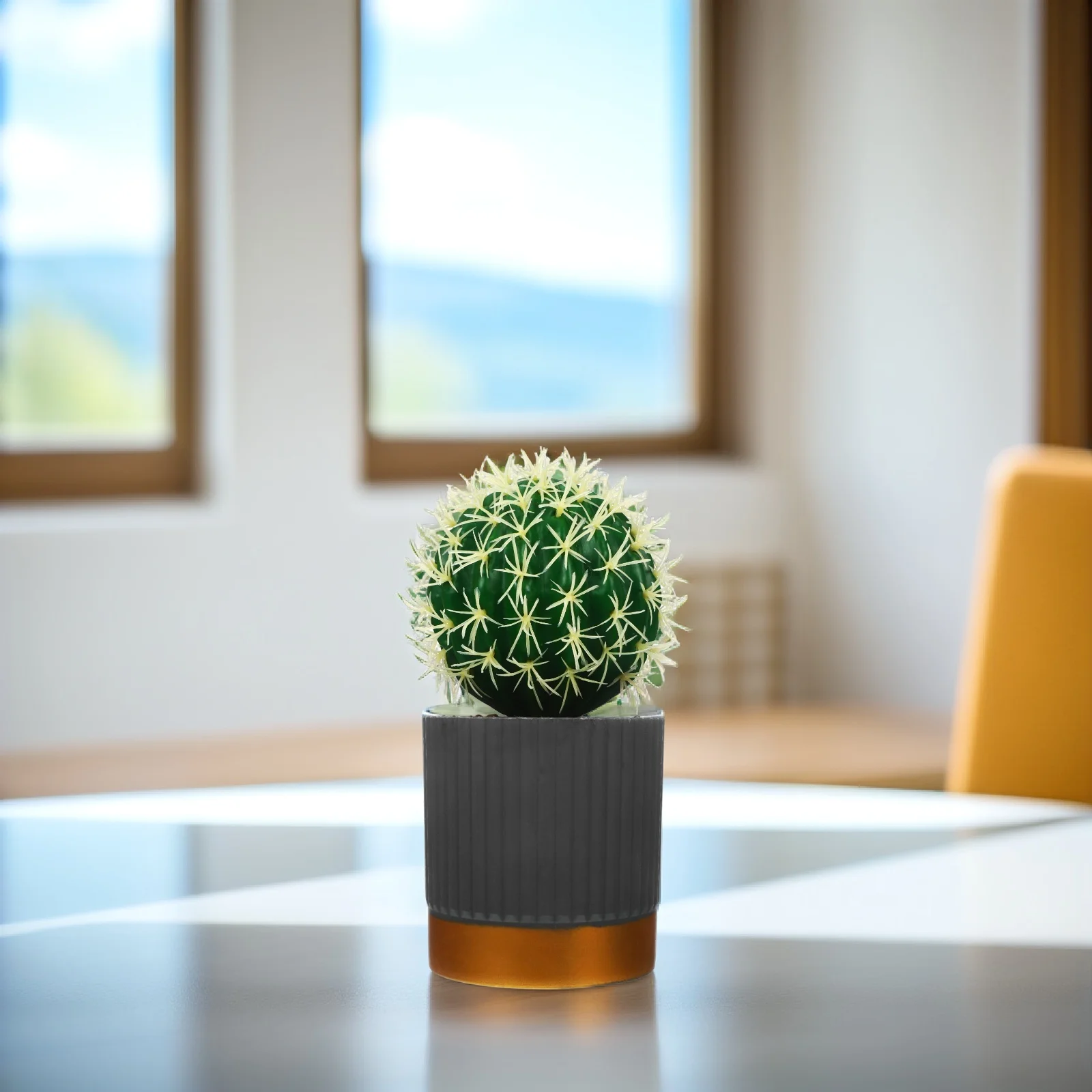 

Artificial Cactus Fake Succulent Potted Plants Decorative Modeling Statue Indoor Small Plants Landscape Adornments Home Bedroom