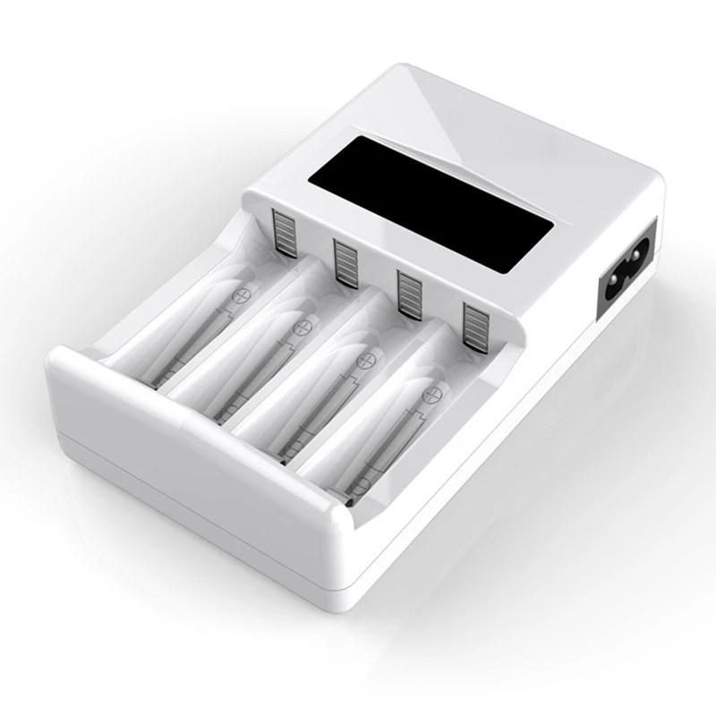 LCD Display Smart Intelligent Battery Charger With 4 Slots For AA/AAA Nicd Nimh Rechargeable Batteries Charger