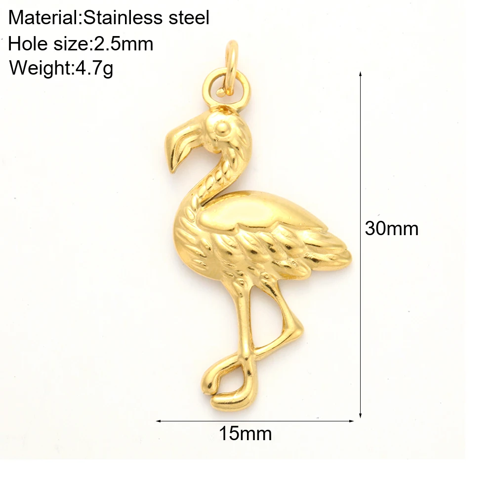 Simpatico animale farfalla MoonCharm per creazione di gioielli Pendenti a forma di cuore in acciaio inossidabile per realizzare collane fai da te,