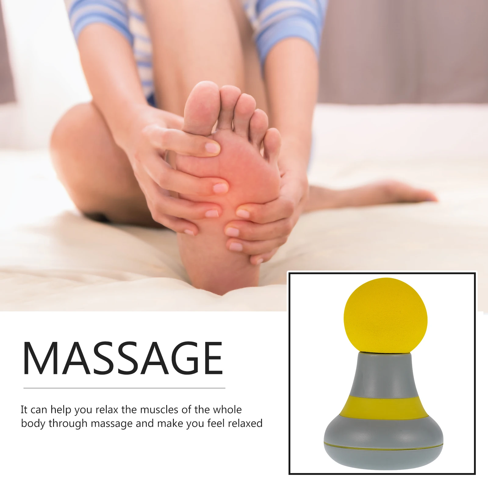 

ABS Mini Vibration Massager Handheld Muscle Relaxer Back Neck Tool Portable Home Massage Device Convenient Body Hammer