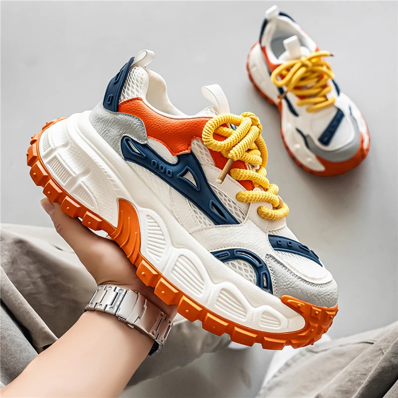 Thick Sole Add Cotton Running Shoes 2025 Autumn New Mens Casual Sneakers Fashion and Comfortable Four Seasons Anti Slip Footwear