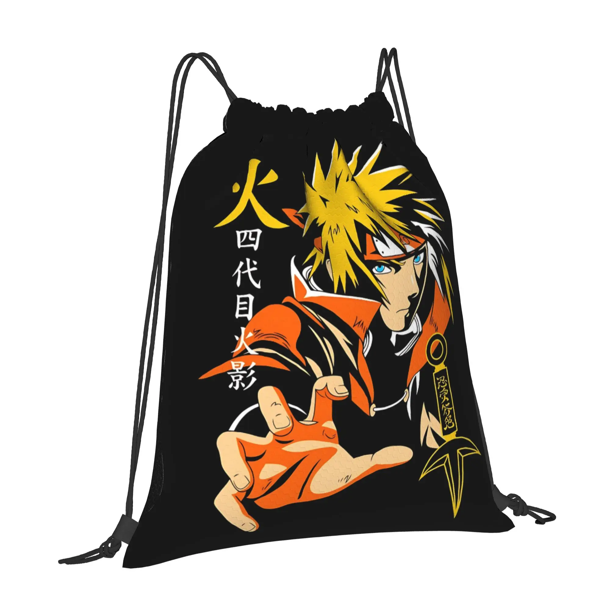 sports Pouch Naruto anime comic  Portable Hiking Drawstring Bags Riding Backpack Gym Clothes Storage Backpacks