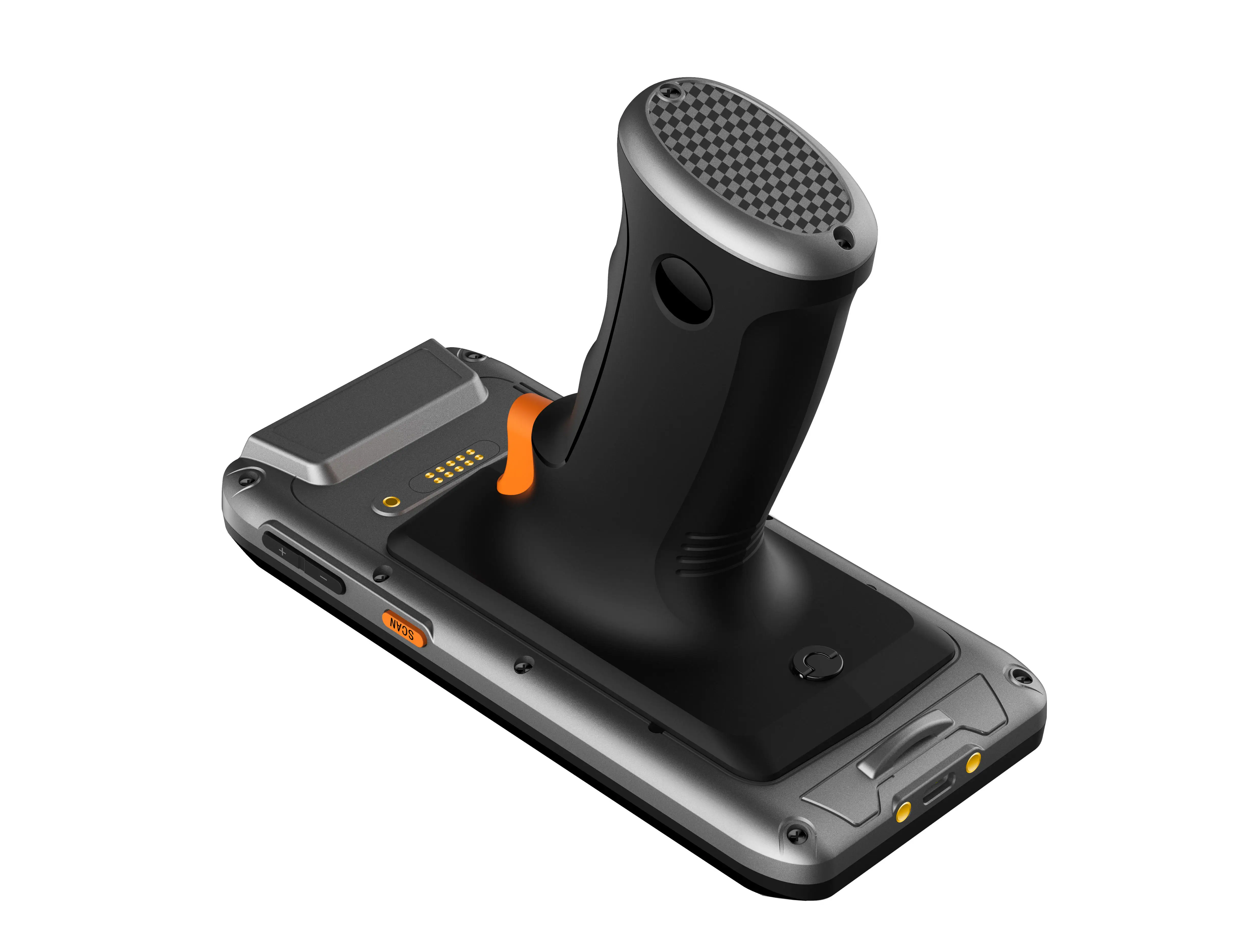 Caribe PL-55L Android محطة محمولة مع قبضة ماسح الباركود المساعد الشخصي الرقمي لمسح RFID والرمز المتوفر في المخزون