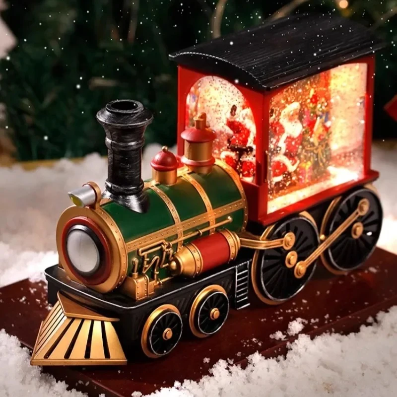 locomotive music box Santa tree snowman snowflake ornament