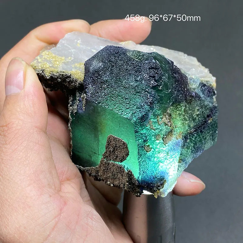 hunan yaogangxian fluorita cristal pedra aspera quartzo mineral cura 100 natural china 01