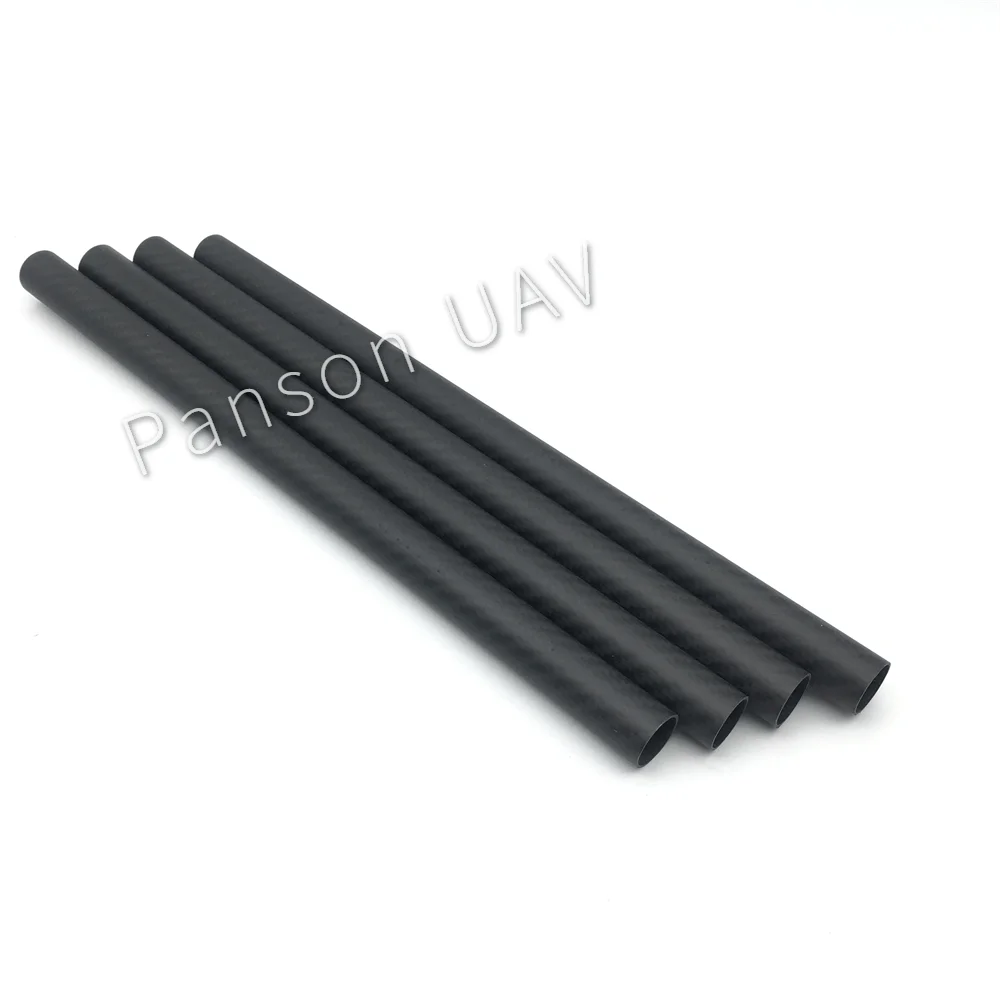 High quality Light weight 3K twill plain pattern roll wrapped carbon fiber tube 20mm 25mm 40mm  Matte Carbon Fiber Tube