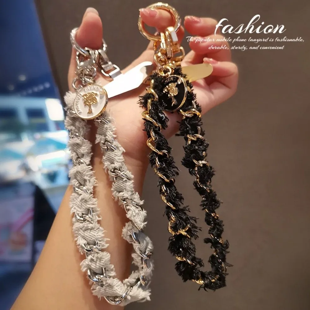 

Pendant Mobile Phone Strap Metal Chain Pearl Cell Phone Chain Handheld Anti Loss Mobile Phone Lanyard Phone Case Accessories