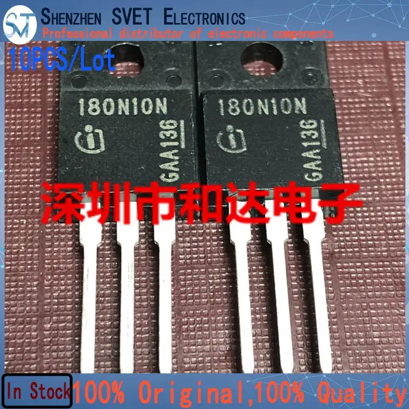 10PCS/Lot 180N10N IPA180N10N3G  TO-220F 100V 28A 100% Imported Original New And In Stock Fast Ship