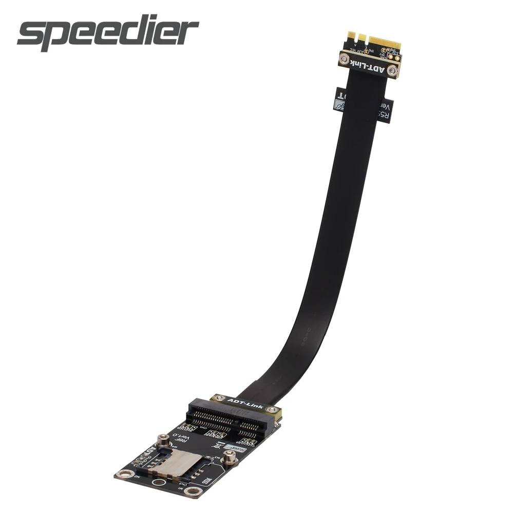 

ADT Mini-PCIe mPCIe To M.2 WIFI Key A.E.Extension Cable Wireless Network Riser Card PCIe 3.0 x1 Full Speed PC Mainboard Extender