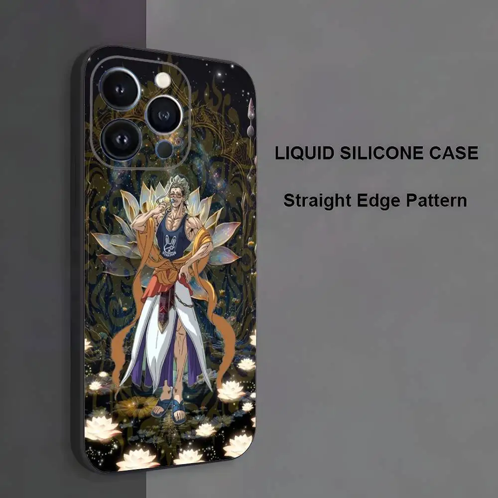 حافظة هاتف R-Record of ragnarok Buddha لهاتف iPhone 17,16,15,14,13,12,11، Pro Max، XS، X، XR، SE، Mini، 8، 7، غطاء أسود من السيليكون الناعم