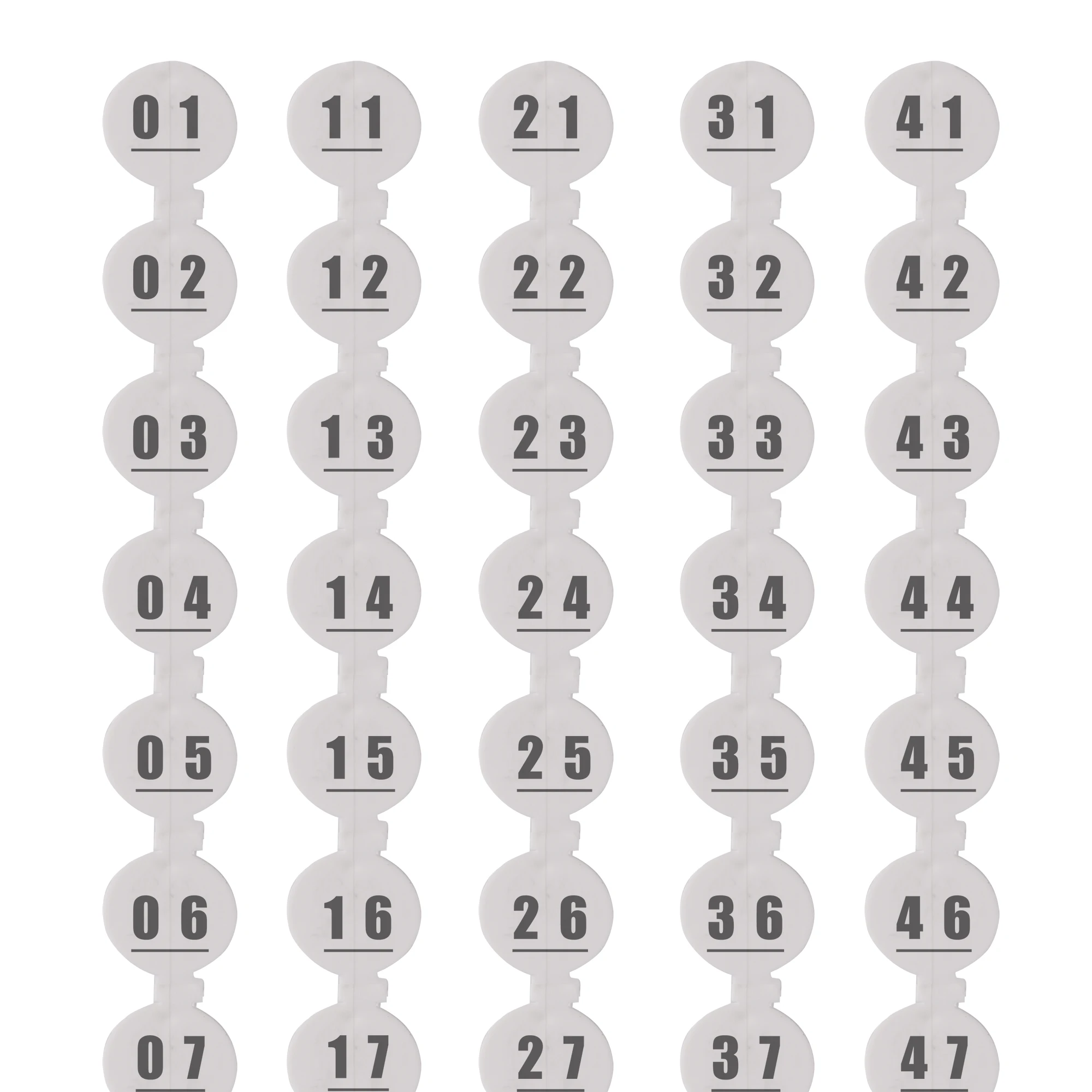 Chick Wings Number Identification Plate For Quail Pigeon Brooding Wing Number Round/Square Chicken Wing Number Plate NO.01~50