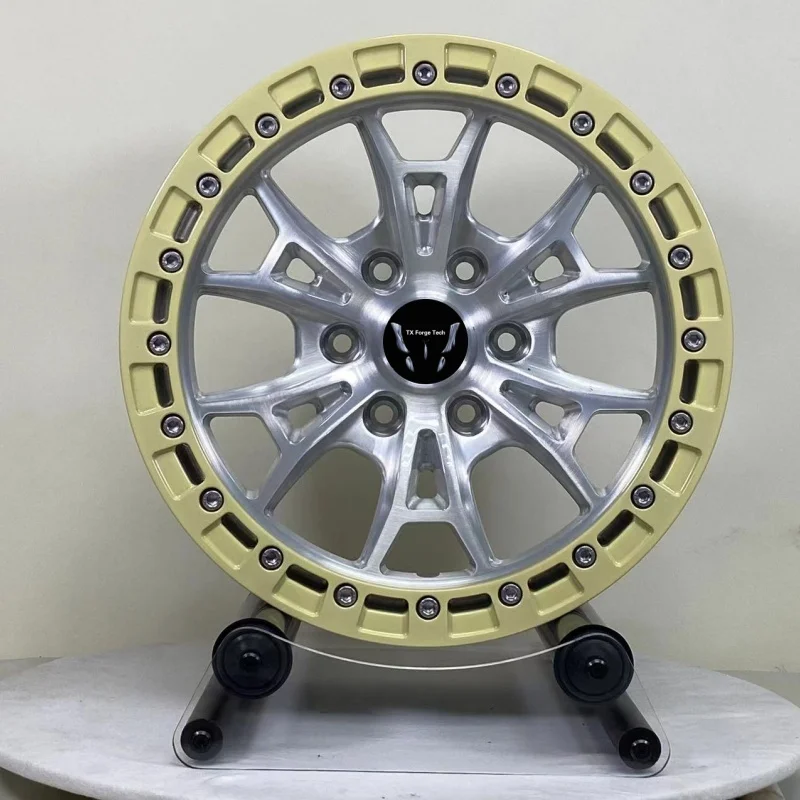 Factory Wholesale Custom New 4X4 Beadlock Wheel Off-Road 15-24 Inch Offset 25to -45mm 5/6/8holes Rim  Alloy Forged Wheels
