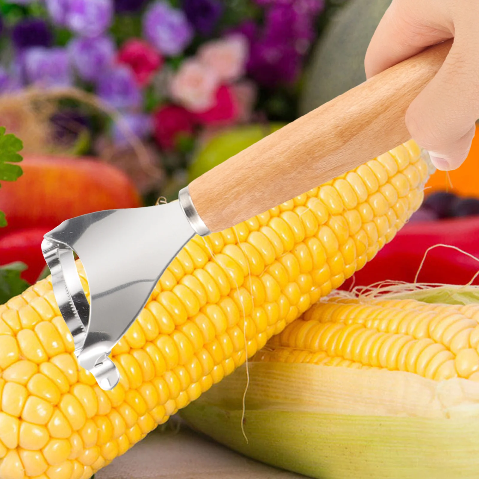 

Corn Threshing Tool Stainless Steel Kitchen Gadget Quick Ergonomic Grip Hanging Storage Safe Efficient Home Cooking