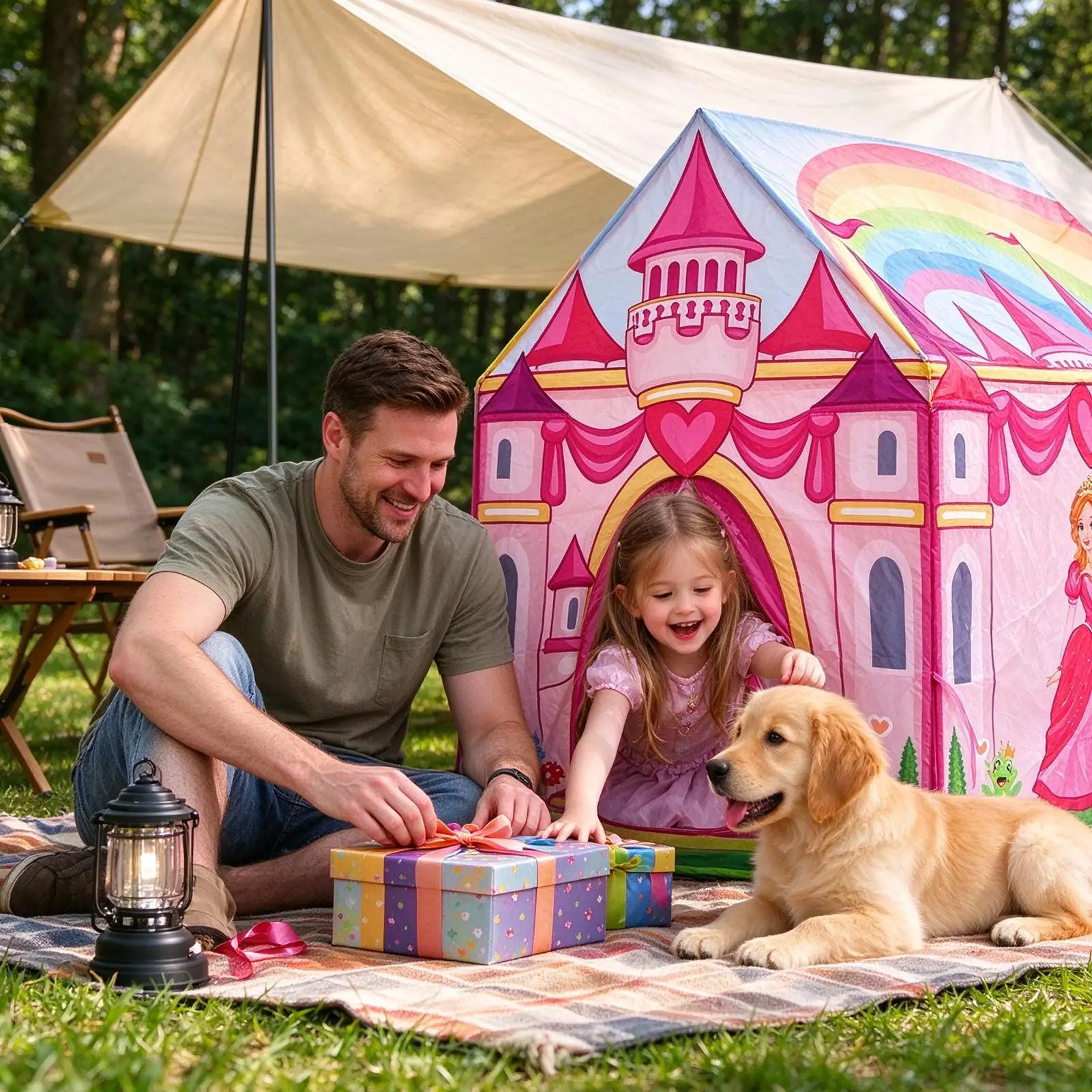 Kids Play Tent Princess Castle Style Bedroom Playhouse Folding Kids Playhouse For Boys Girls Teens Preschoolers Home Apartment