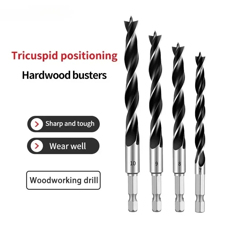 TG High Precision Woodworking Brad-Point Drill Bits for Perfect Holes in Woodworking Projects