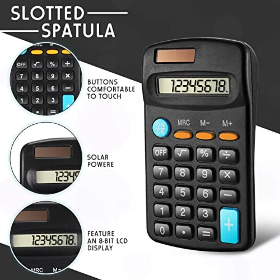 24 Pezzi Mini Calcolatrici Basiche Bulk per Studenti Calcolatrici Portatili di Piccole Dimensioni Tascabili Materiale Scolastico Desktop per Classroo