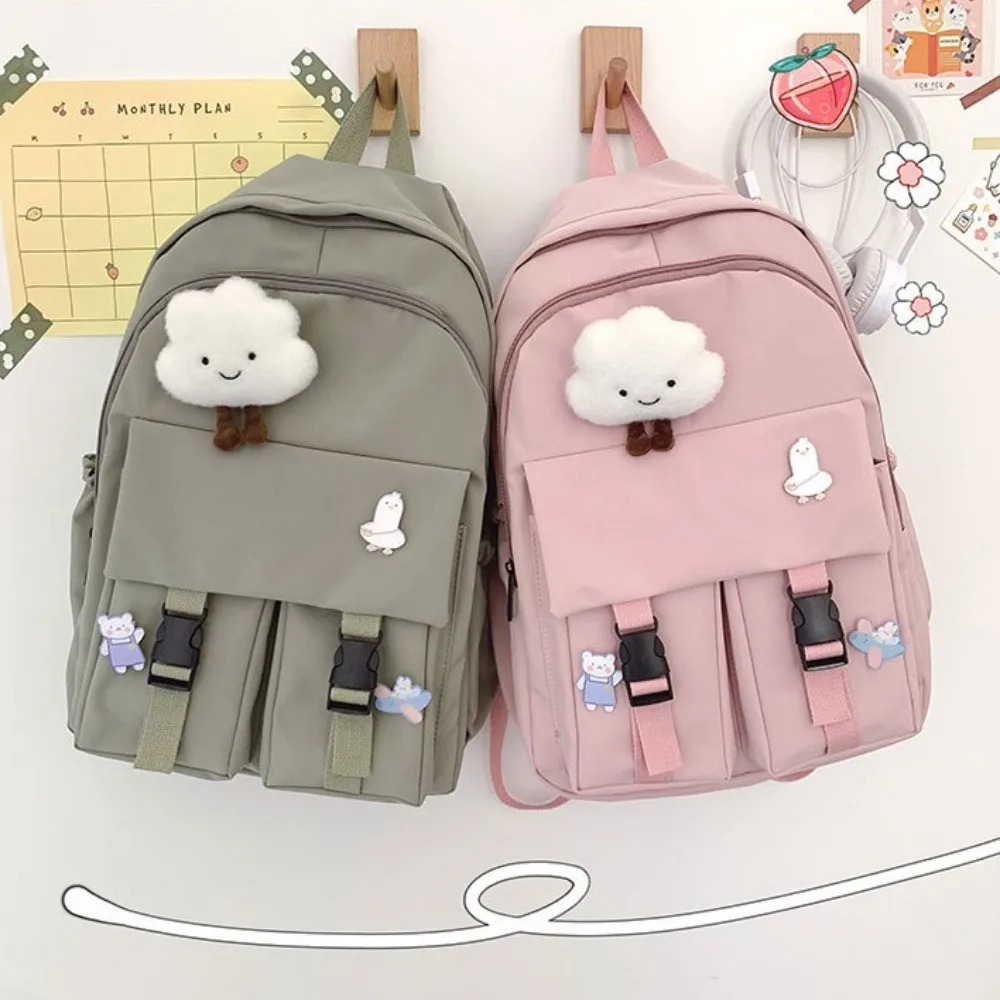 Schoolbag Women\'s Korean Edition Harajuku ulzzang High School Student Instagram Style Minimalist Forest Series Large Capacity