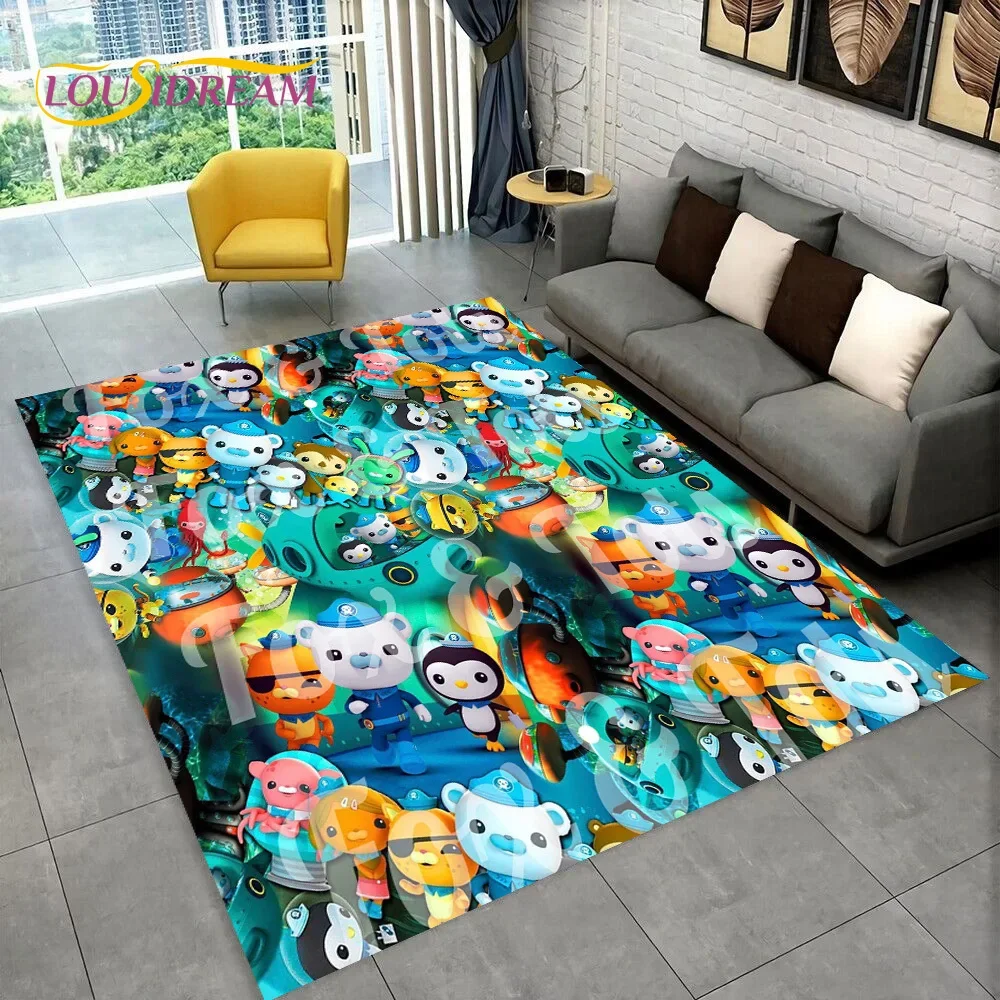 

The Octonauts Barnacles Cute Cartoon Rug Carpet for Living Room Bedroom Home Decor,Floor Mat Non-slip for Sofa Doormat Gift Kids