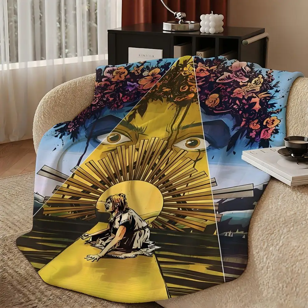 movie M-Midsommar-r Throw Warm Soft Flannel Blanket, Multi-use for Sofa Bed Camping Travel Nap