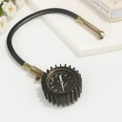 

Набор из 4 манометров для измерения давления в шинах (100 PSI), усиленные, для автомобилей, грузовиков, мотоциклов, с поворотным на 360° латунным корпусом, инструмент для ремонта, автомобильный манометр