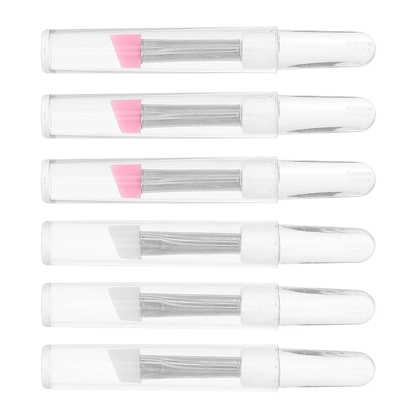 Pennello per labbra in Silicone da 6 pezzi con tappo applicatore per balsamo per le labbra pennello per rossetto pennello esfoliante per labbra per trucco di bellezza per la cura delle labbra